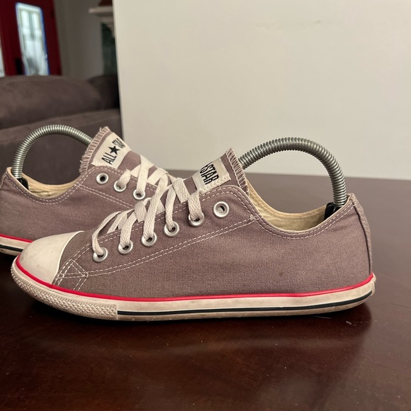 Converse Chuck Taylor SLIM Low Top RARE Shoes 113896F Charcoal Grey Women Size 8 - Picture 4 of 15